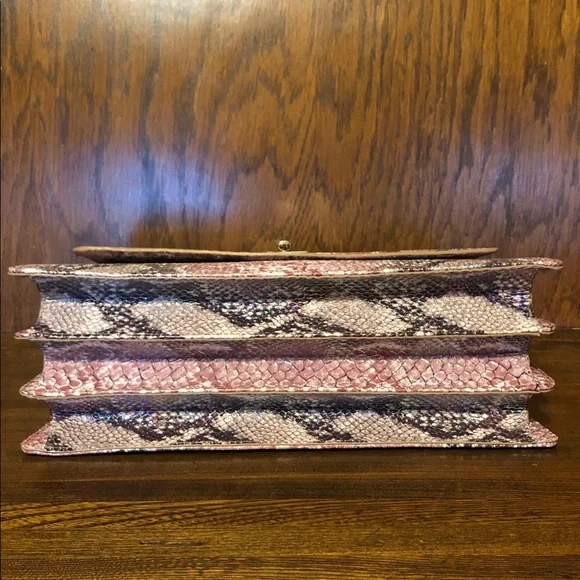 NWT-Brahmin-Hallie Satchel-Multi Skyterra-Leather-Dust Bag-$455 - Picture 10 of 16